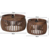 Rousseau 3326-1 Salontafel Table Basse Corry 5 Salontafel Corry Set van 2