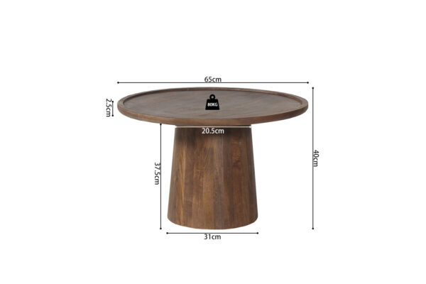 Salontafel Jules 65x40 cm