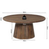 Salontafel Jules 80x36 cm