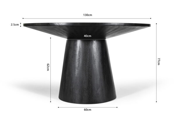 Tafel Tommy 130 cm Rond