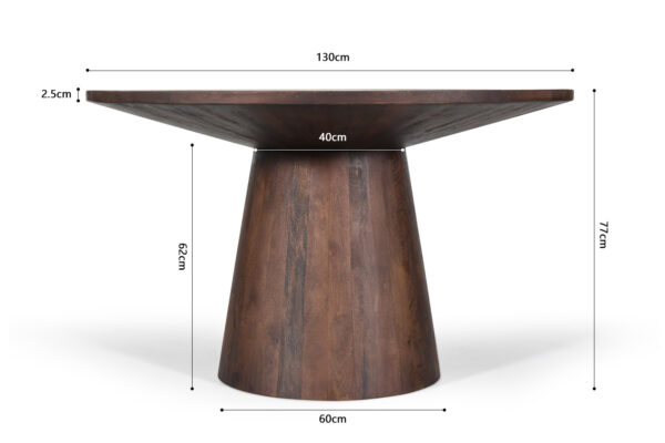 Tafel Tommy 130 cm Rond