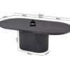 Uitschuifbare Tafel Lagos 220cm