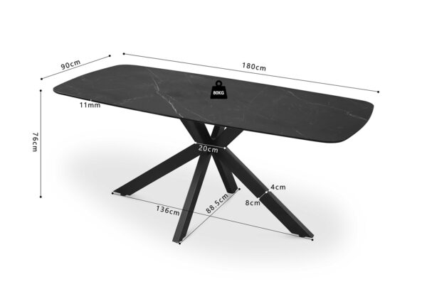 Tafel Apollo zwart