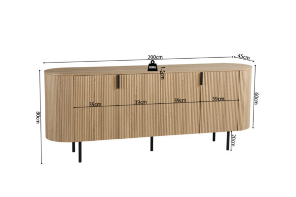 Dressoir Lagos naturel 200cm