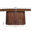 Rousseau 51720-1 Tafel table Migual 6 Tafel Miguel lichtbuin