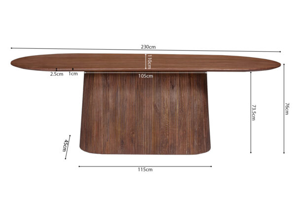 Rousseau 51723-1 Tafel table Miguel 7 Tafel Miguel lichtbuin