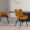 Stoelen Nina in fluweel