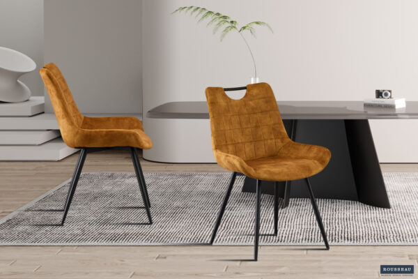 Stoelen Nina in fluweel