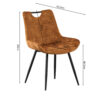 Stoelen Nina in fluweel