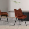 Stoelen Nina in fluweel