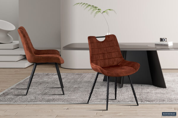 Stoelen Nina in fluweel