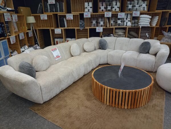 Mooie Hoeksalon Bold beige/champagne