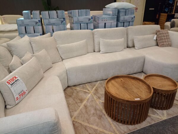 Grote U-Hoeksalon Nova Beige